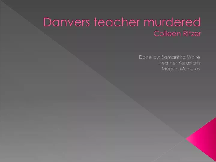 danvers teacher murdered colleen ritzer