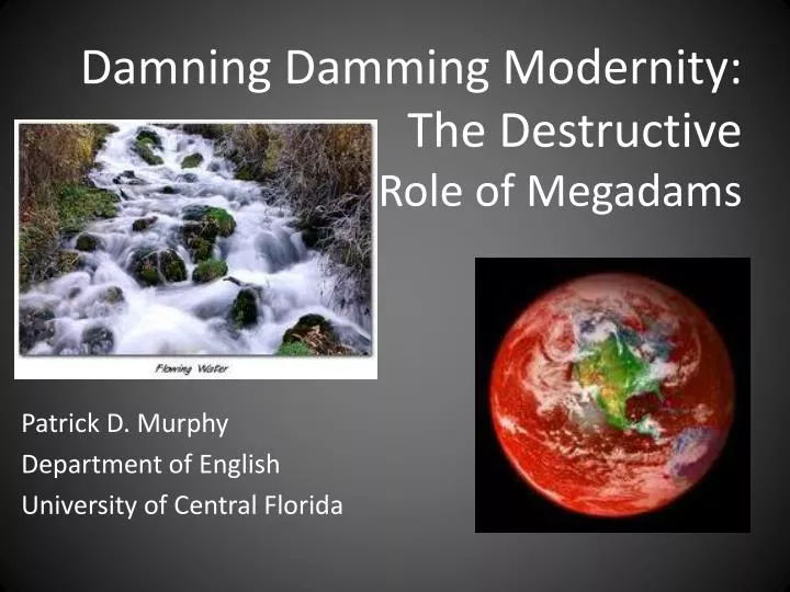 damning damming modernity the destructive role of m egadams