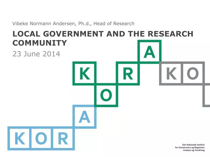local government and the research community