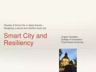 Smart City and Resilienc y