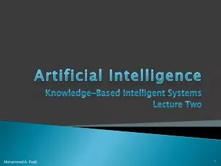 Artificial Intelligence