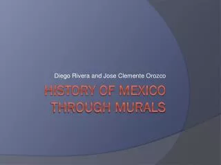 History of Mexico through murals