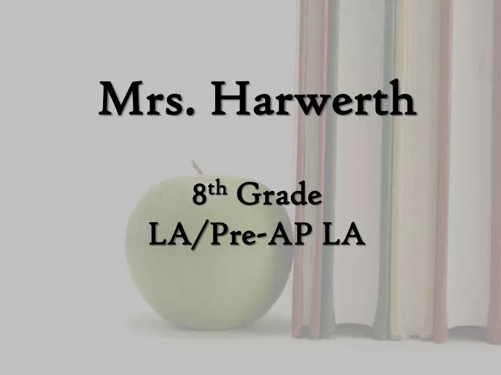 mrs harwerth