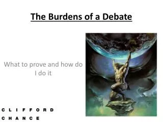 The Burdens of a Debate