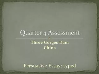 quarter 4 assessment