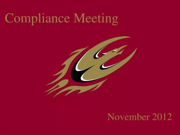 compliance meeting