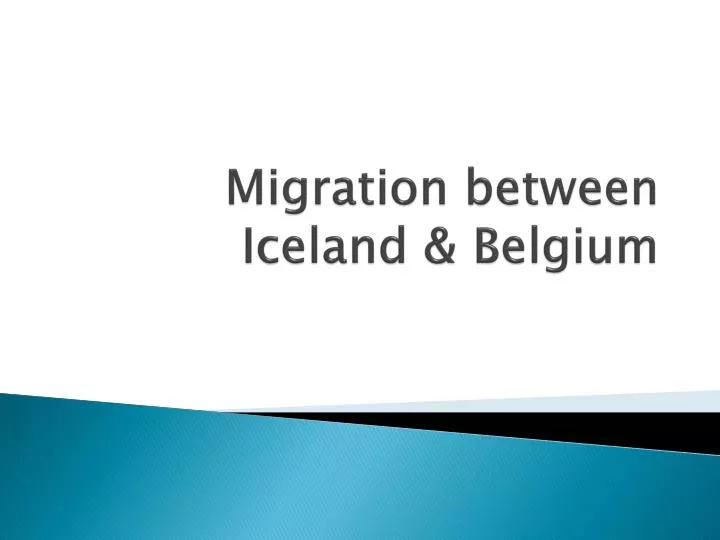 migration between iceland belgium