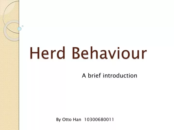 herd behaviour