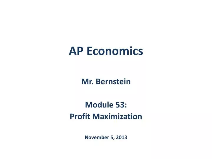 ap economics