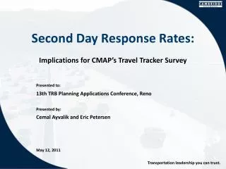 Second Day Response Rates: