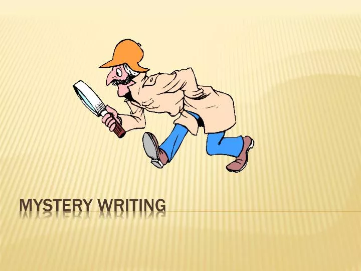 mystery writing