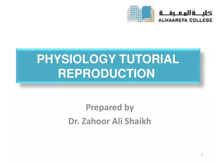physiology tutorial reproduction