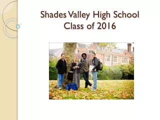 Shades Valley High School Class of 2016