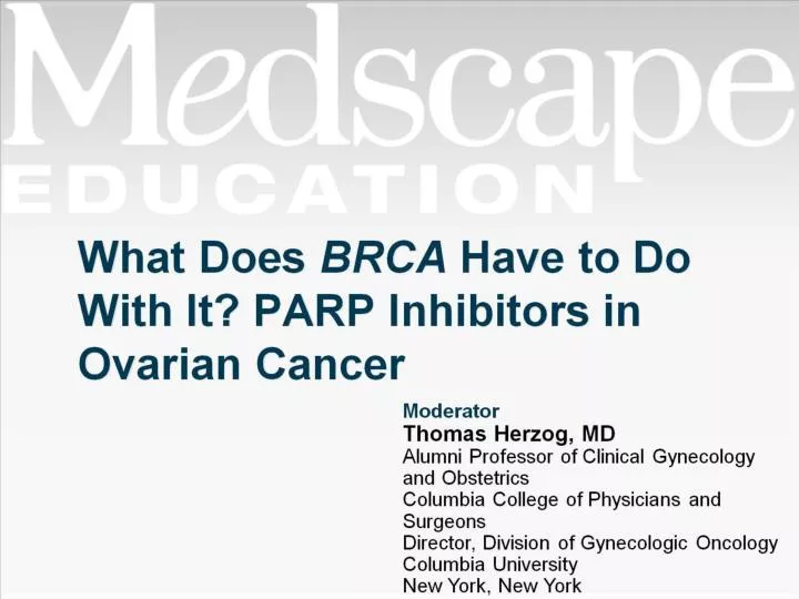 what does brca have to do with it parp inhibitors in ovarian cancer