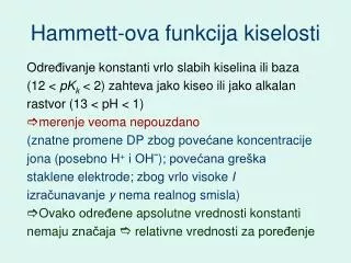 Hammett-ova funkcija kiselosti