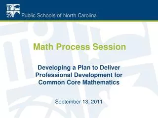 Math Process Session