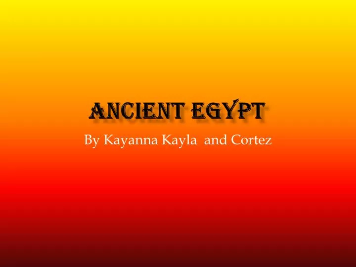 ancient egypt