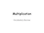 Multiplication - slide 1