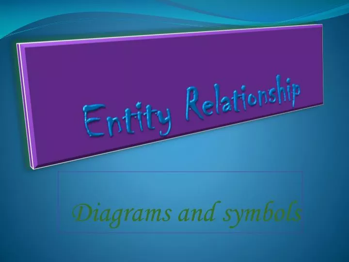 entity relationship