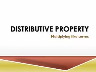 Distributive Property