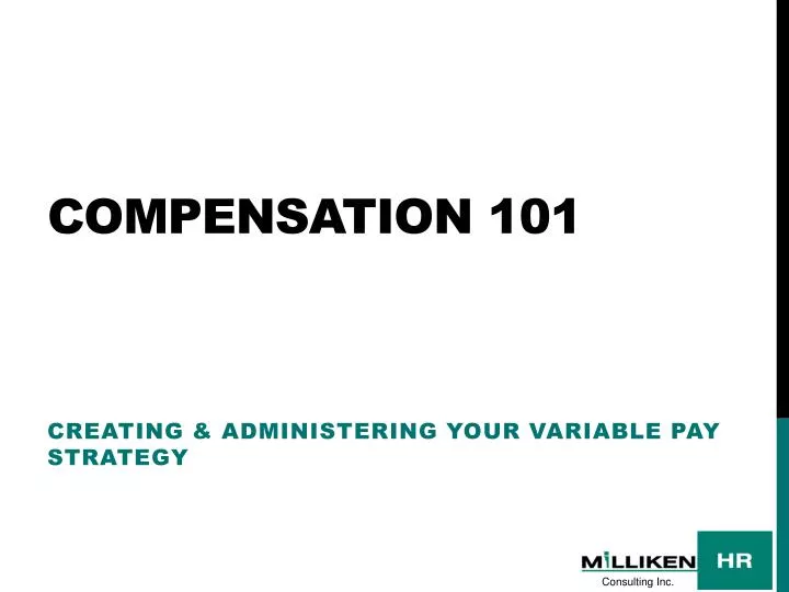 compensation 101