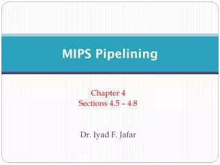 MIPS Pipelining