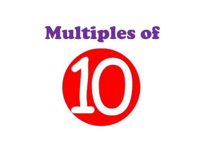 multiples of
