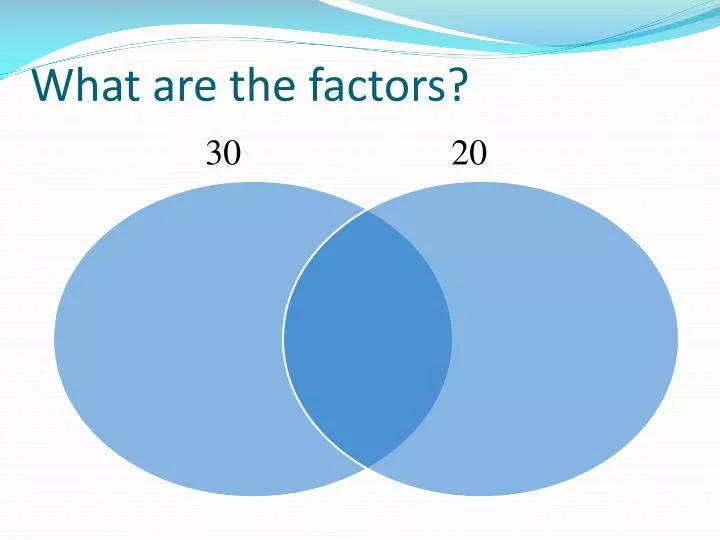 what are the factors