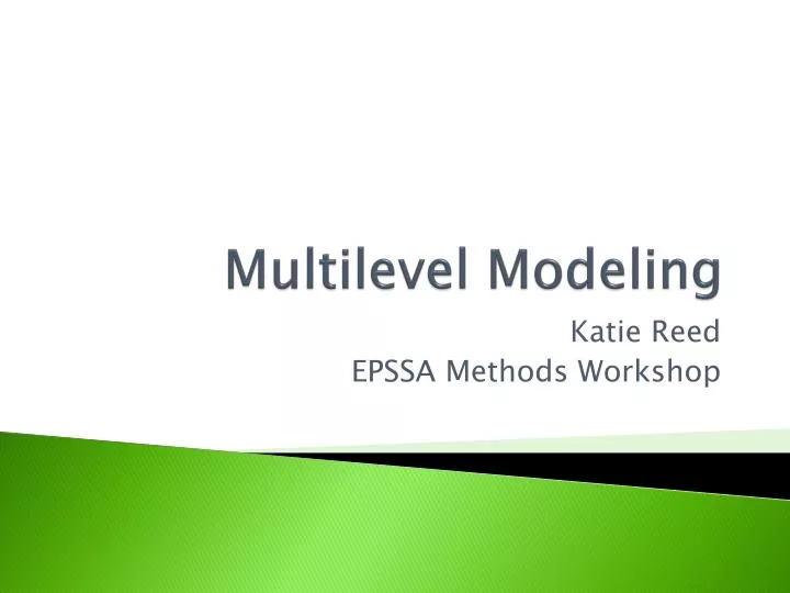 multilevel modeling