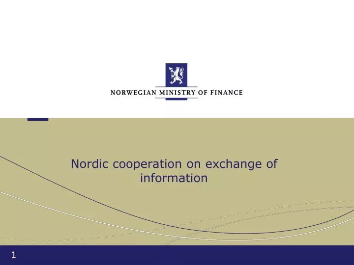 nordic cooperation on exchange of information