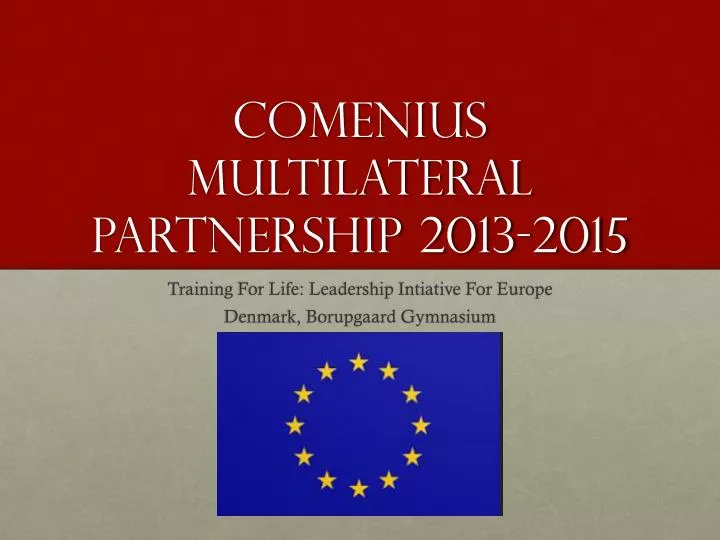 comenius multilateral partnership 2013 2015