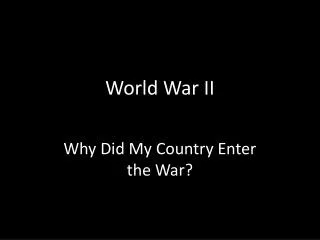 World War II