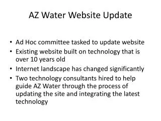 AZ Water Website Update