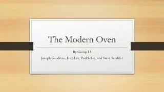 The Modern Oven