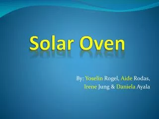 Solar Oven