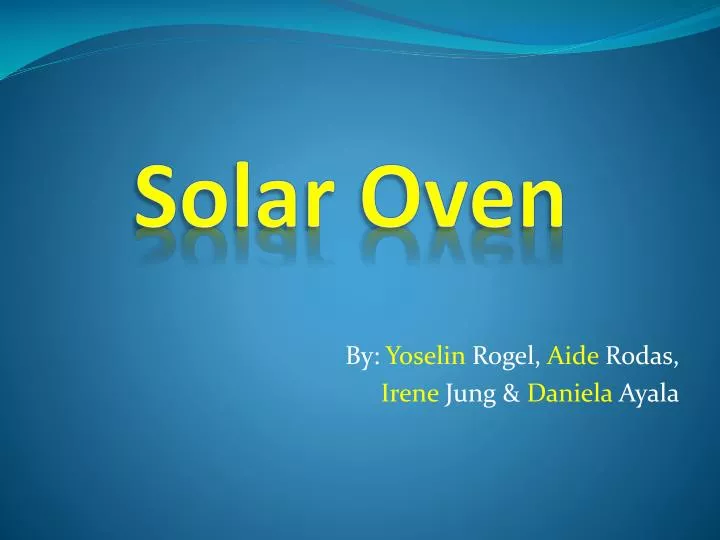 solar oven