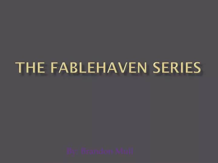the fablehaven series