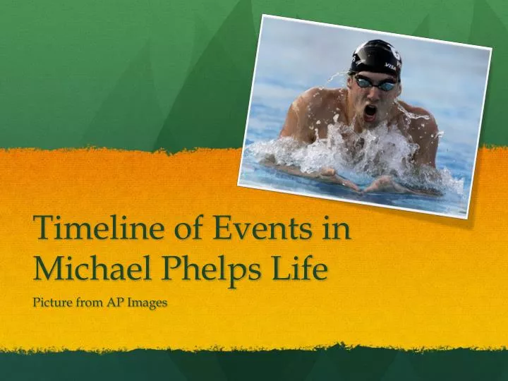 timeline of events in michael phelps life
