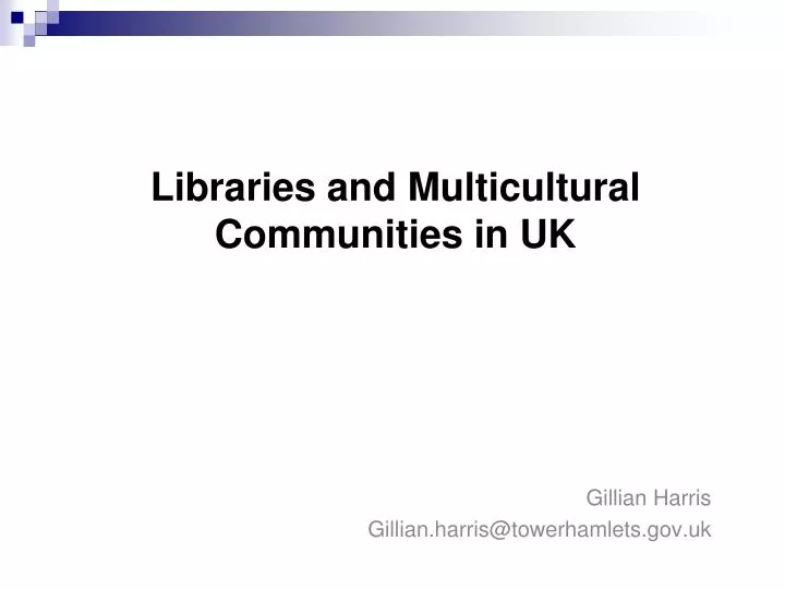 libraries and multicultural communities in uk