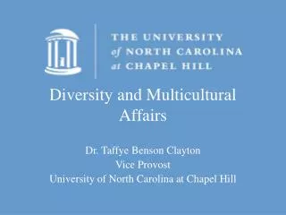 Diversity and Multicultural Affairs