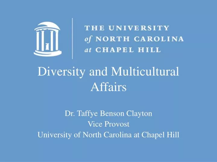 diversity and multicultural affairs