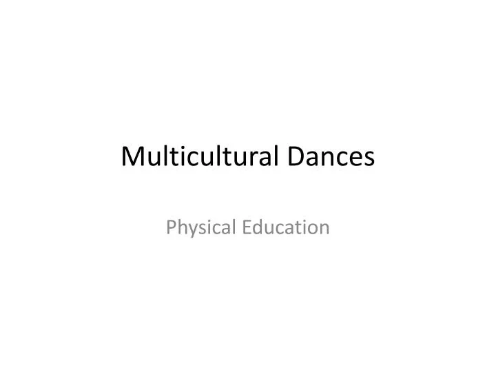 multicultural dances
