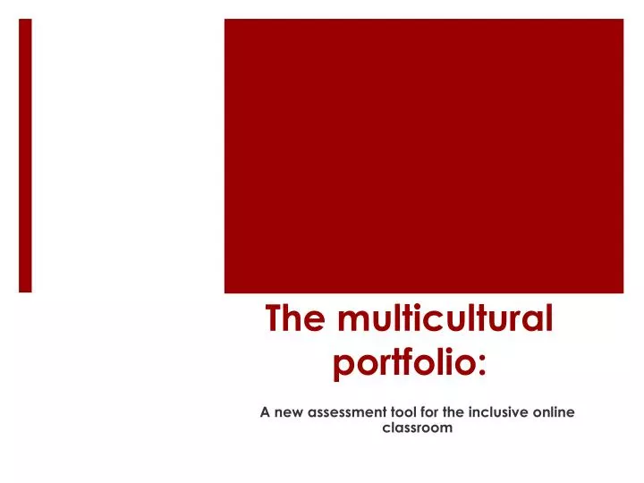 the multicultural portfolio