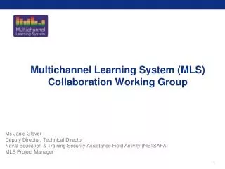 Multichannel Learning System (MLS) Collaboration Working Group
