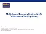 Multichannel Learning System (MLS) Collaboration Working Group - slide 1