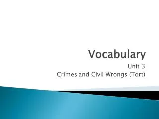 vocabulary