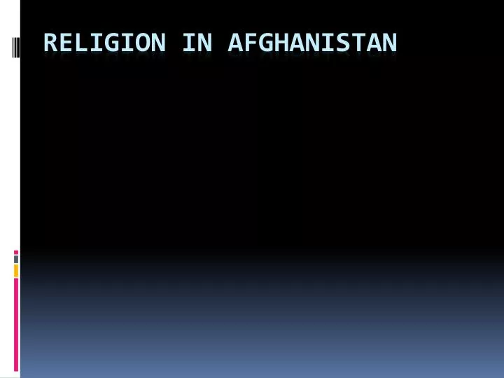religion in afghanistan