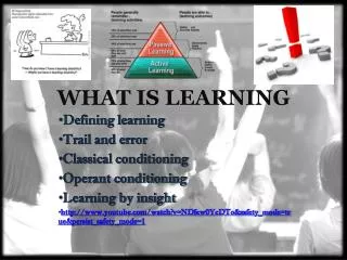 WHAT IS LEARNING
