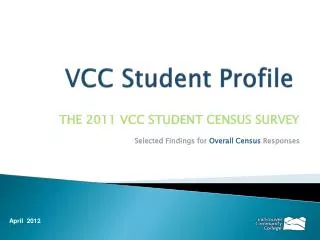 VCC Student Profile