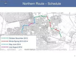 northern route schedule